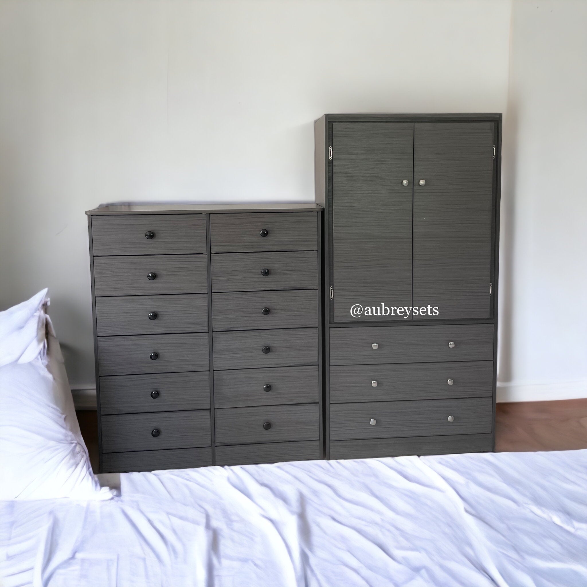 12 drawer dresser and closet set